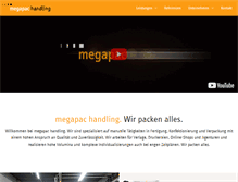 Tablet Screenshot of megapac-handling.de